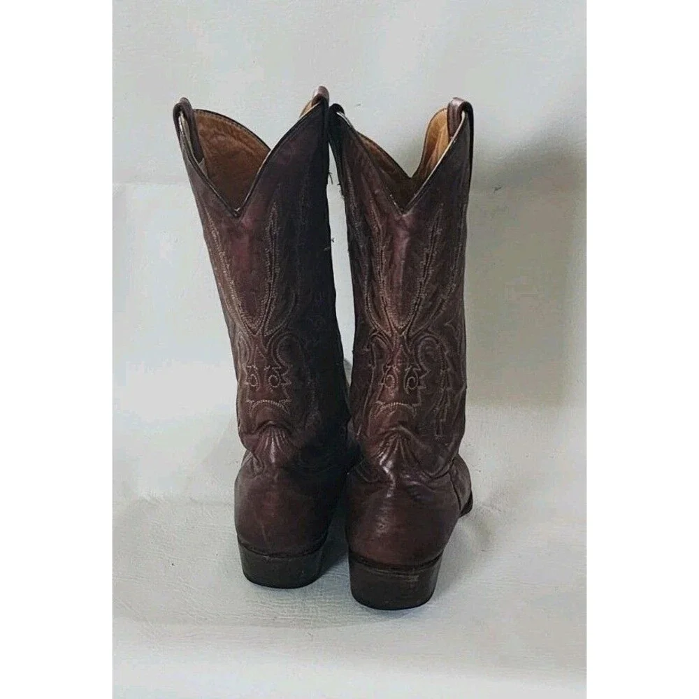 Stetson Western Boots Mens Cassidy Pull On Brown 12-020 Made In Mexico